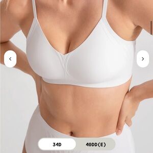 Honeylove White Wireless Everyday Support Bra